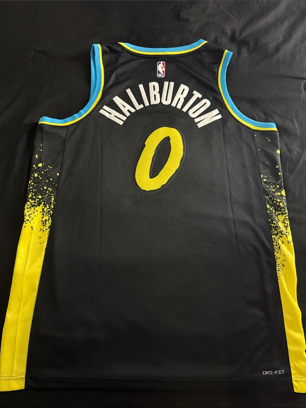 RARE Indiana Pacers #0 Tyrese Haliburton NBA City Edition Nike Swingman Jersey